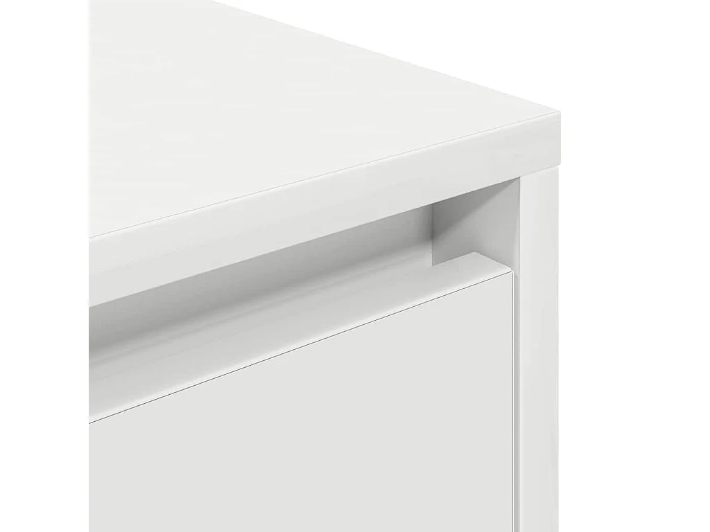 Comodino con luci LED bianco 38x34x50 cm