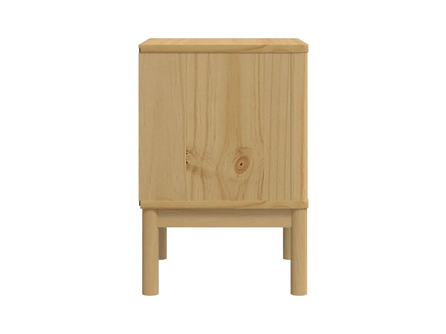 Table de chevet FLORO cire marron 45x39x57cm bois de pin massif