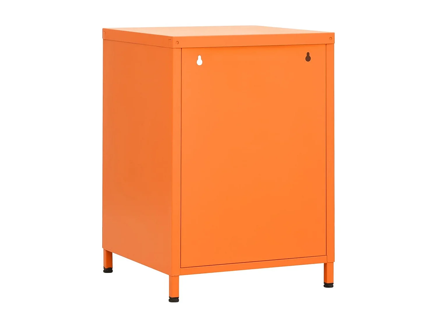 Oranger Nachttisch 35x35x51 cm Stahl