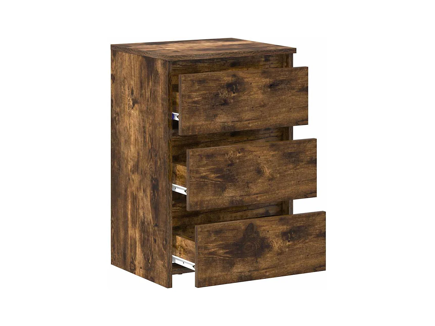 Tables de chevet 2pcs Chêne fumé 40x35x62,5cm Bois d'ingénierie