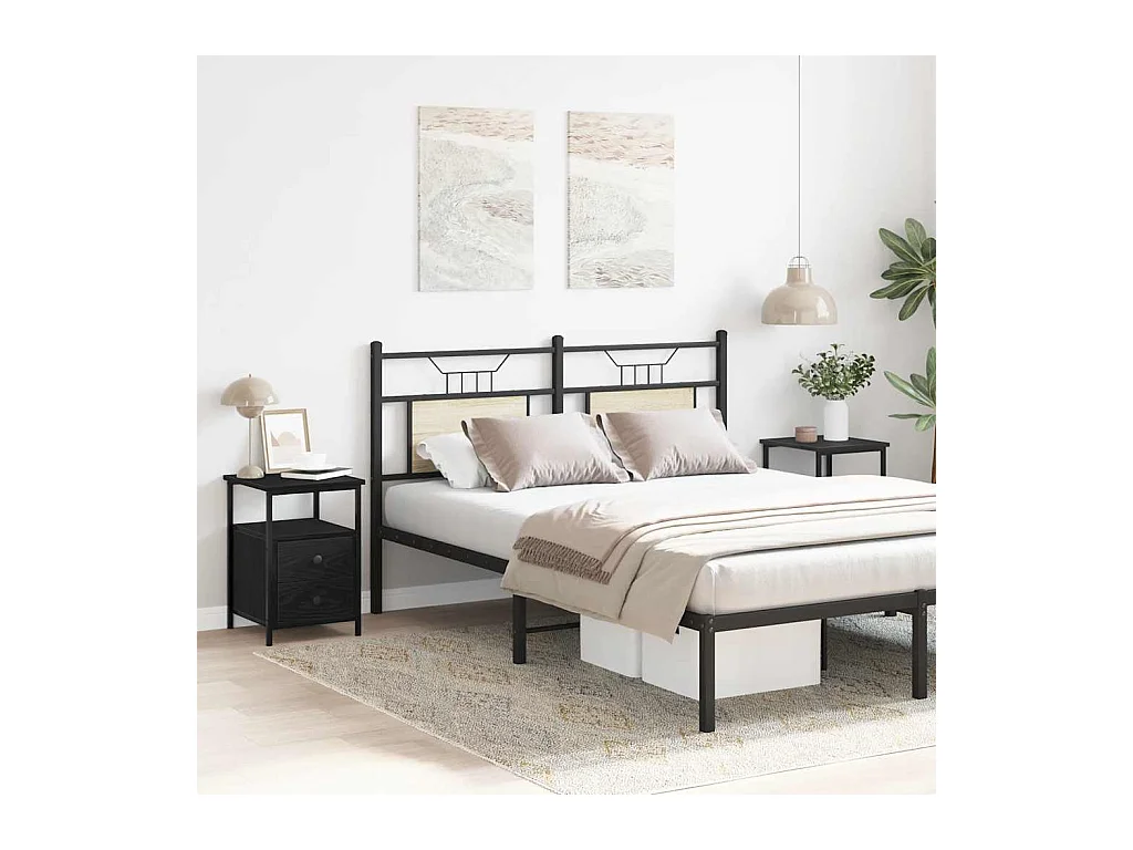 Tables de chevet 2 pièces Chêne noir 34 x 35,5 x 50 cm Bois d'ingénierie