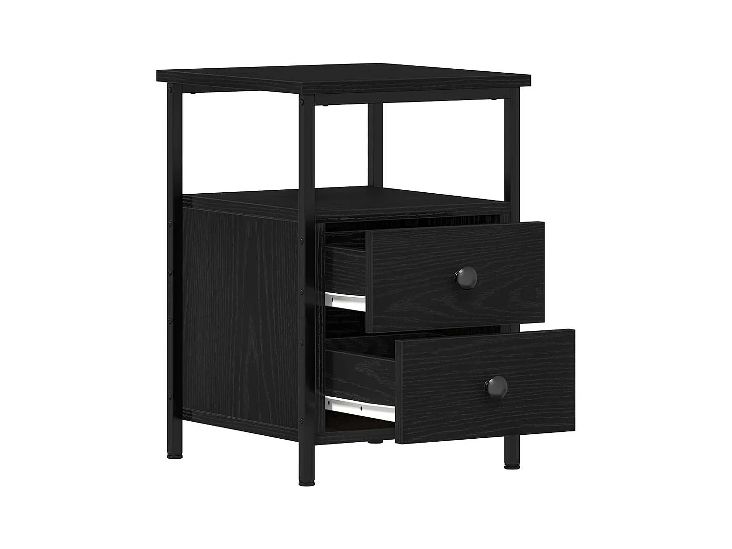 Tables de chevet 2 pièces Chêne noir 34 x 35,5 x 50 cm Bois d'ingénierie