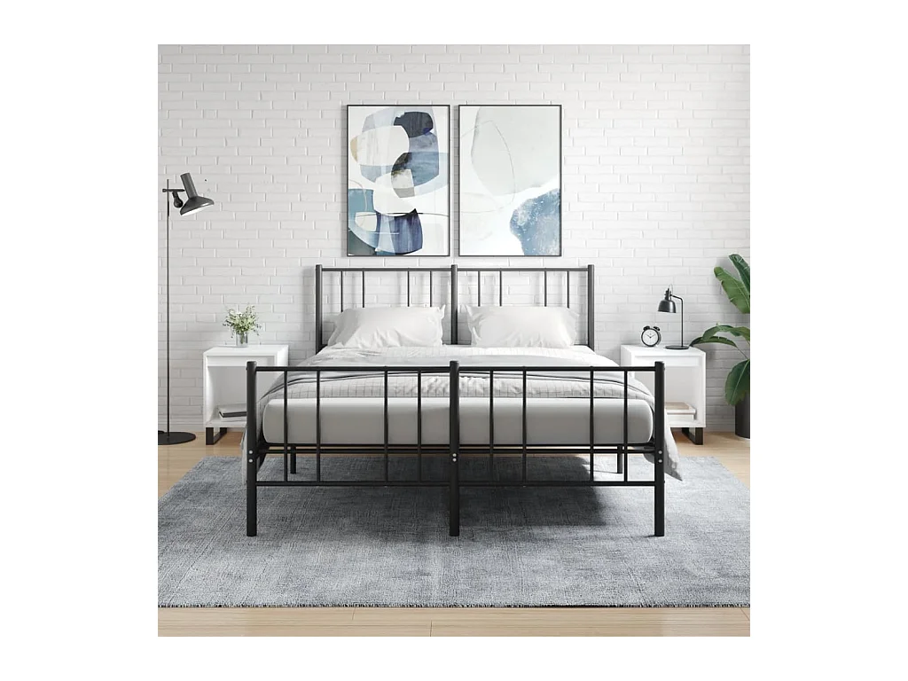 Comodini 2 pezzi bianchi 40x35x50 cm in legno ingegnerizzato