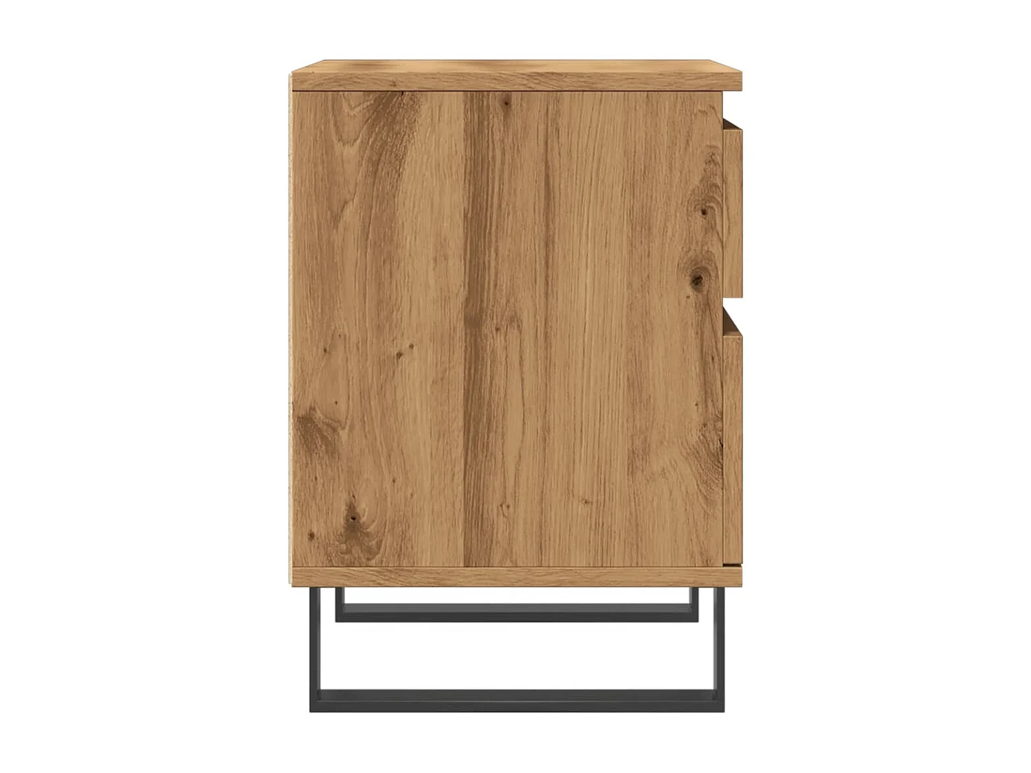 Comodino in rovere artigianale 40x35x50 cm in legno ingegnerizzato