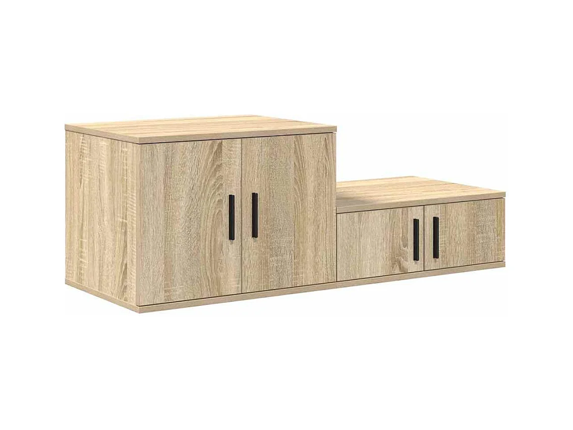 Mobile contenitore in rovere Sonoma 118x41x40 cm in legno ricostituito