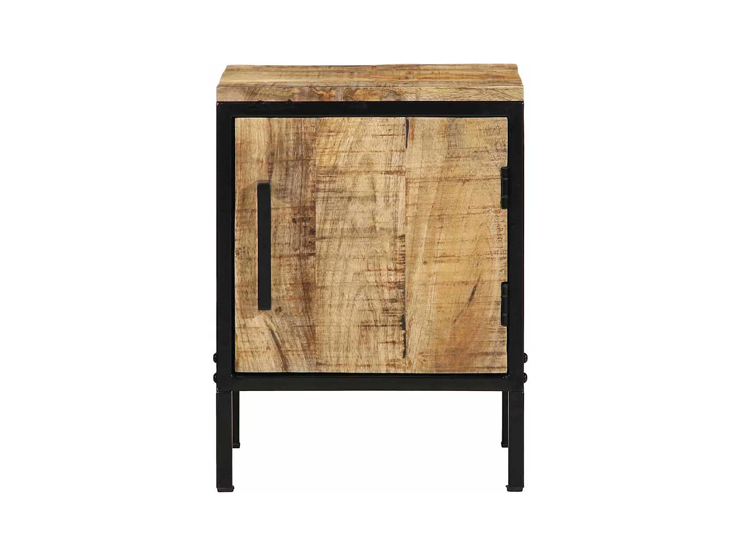 Table de nuit 30 x 30 x 40 cm en bois d'acacia brut