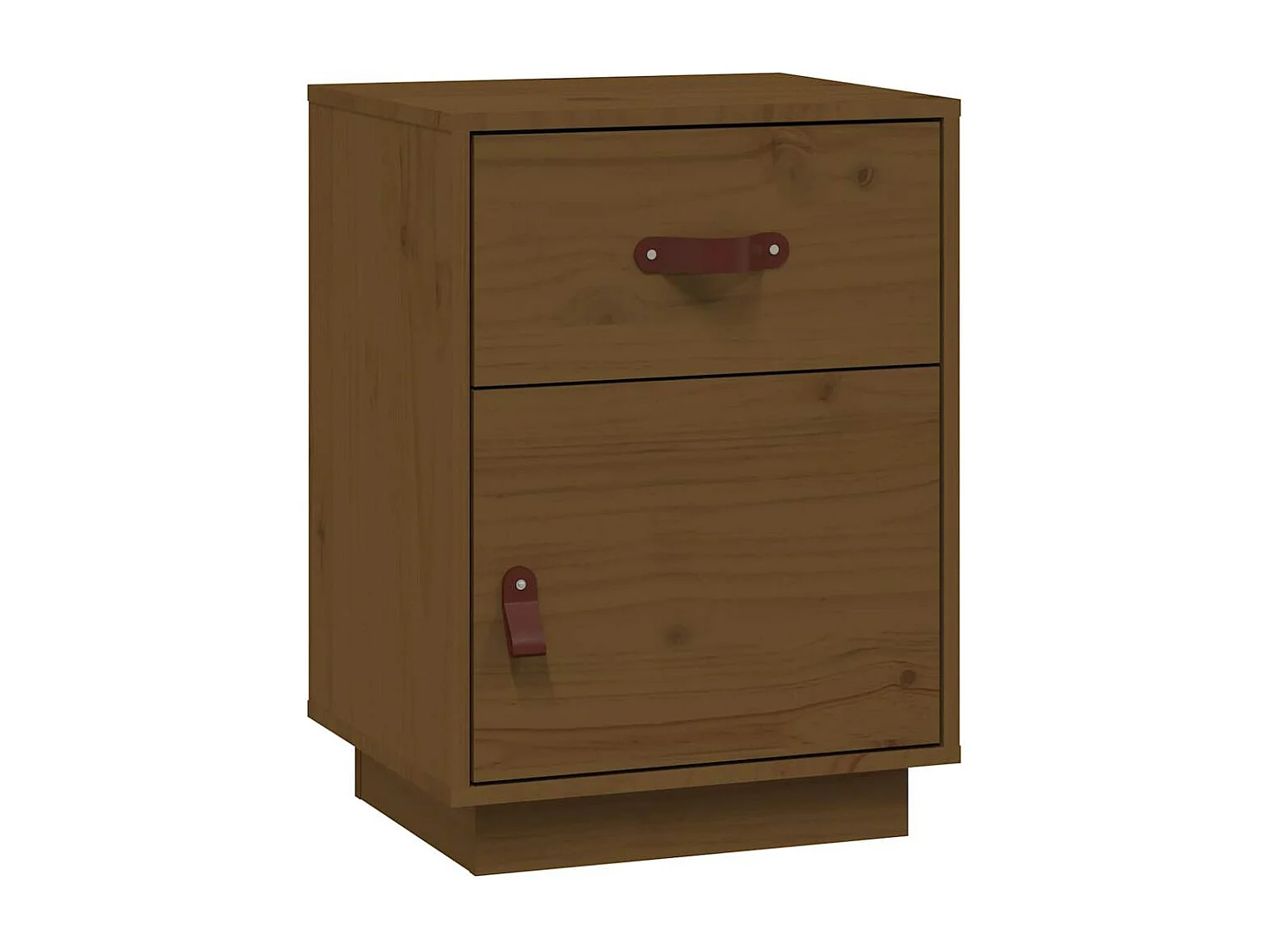 Table de chevet Marron miel 40x34x55 cm Bois de pin solide