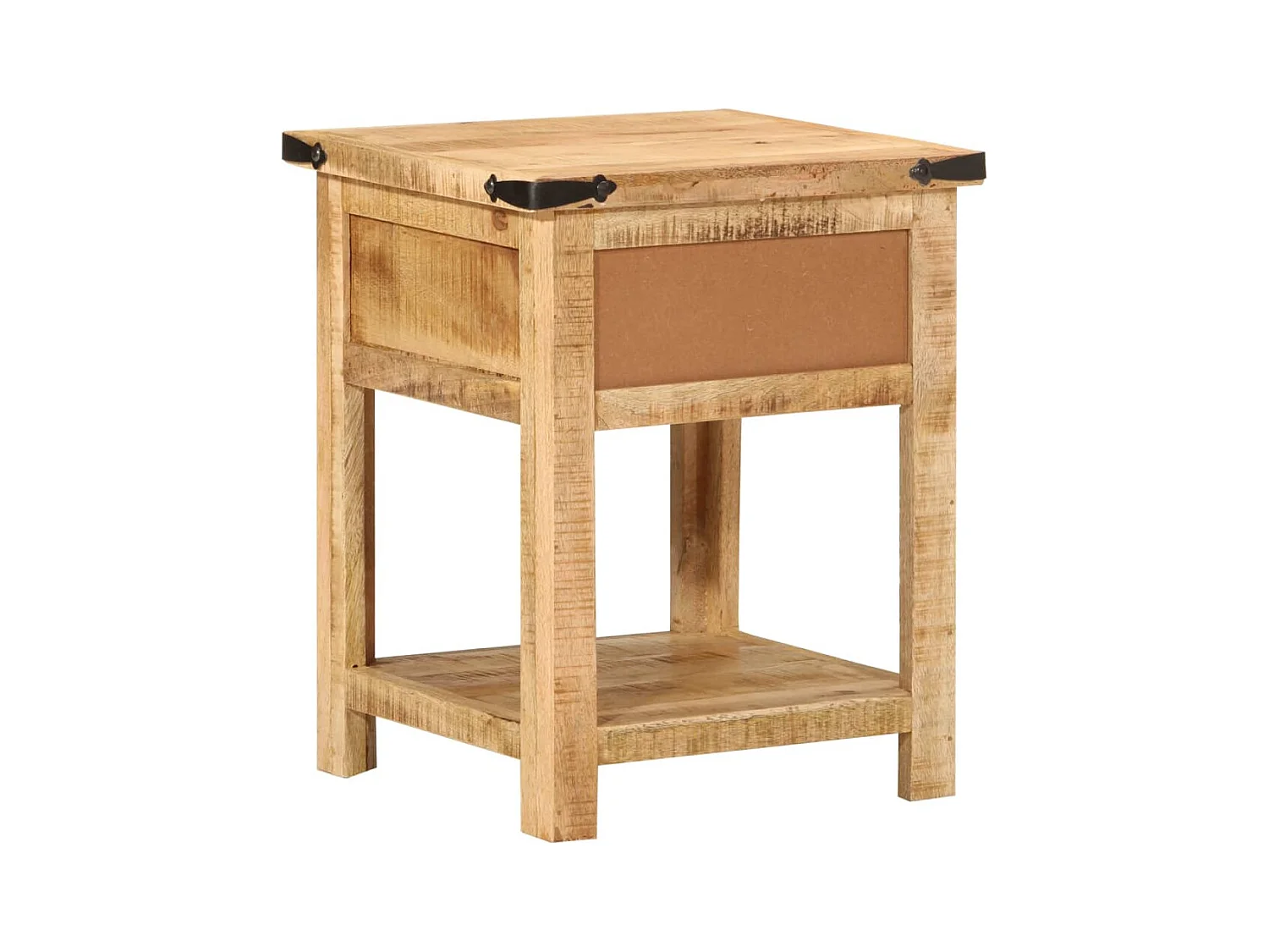 Table de chevet 40x40x50 cm bois de manguier massif