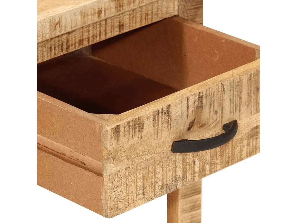 Comodino 40x40x50 cm in legno massello di mango