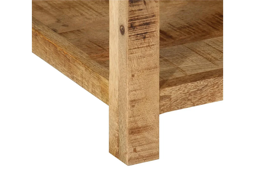 Comodino 40x40x50 cm in legno massello di mango