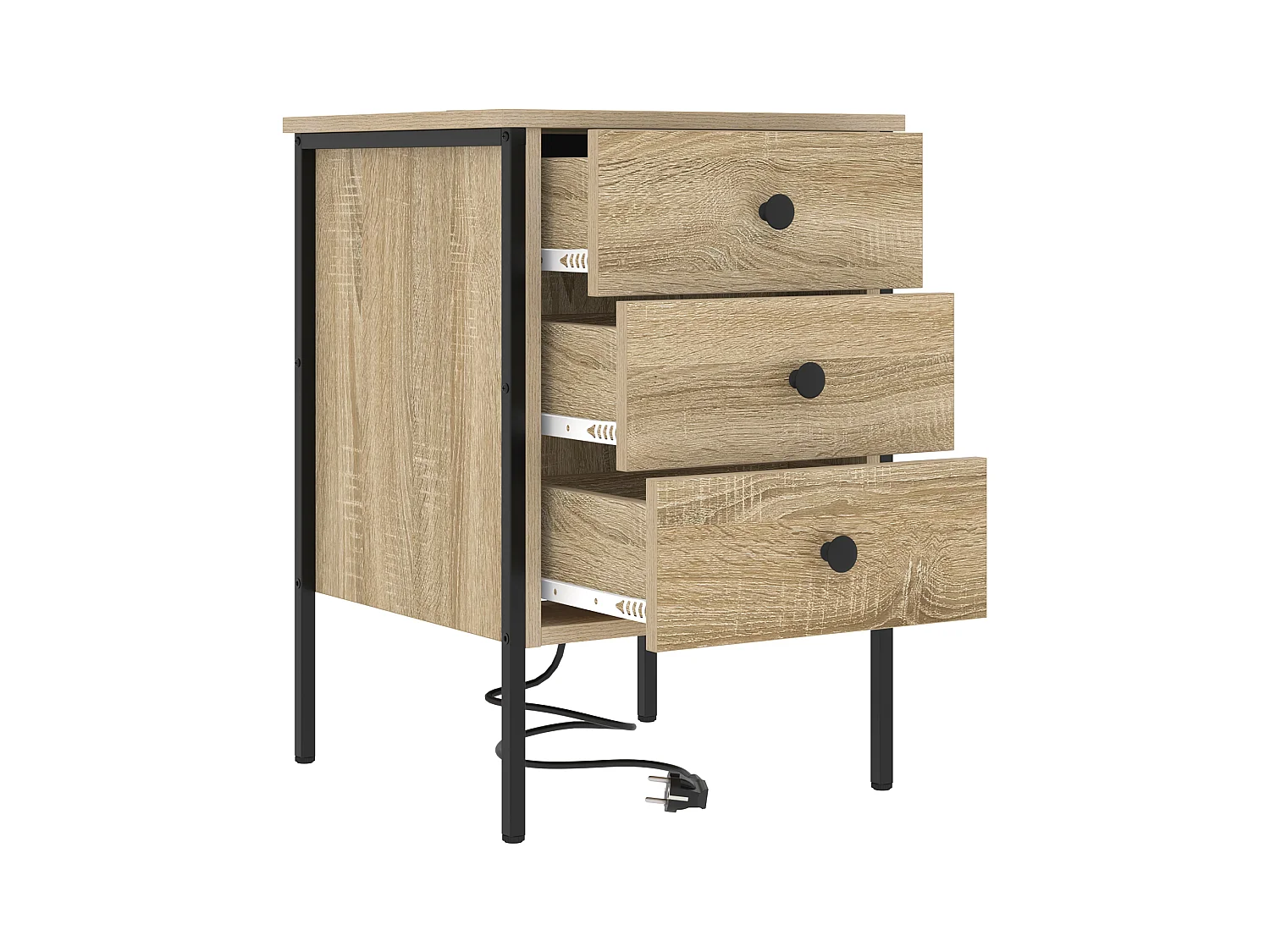 Cabinet de chevet avec tiroir Chêne sonoma 42 x 41 x 61 cm