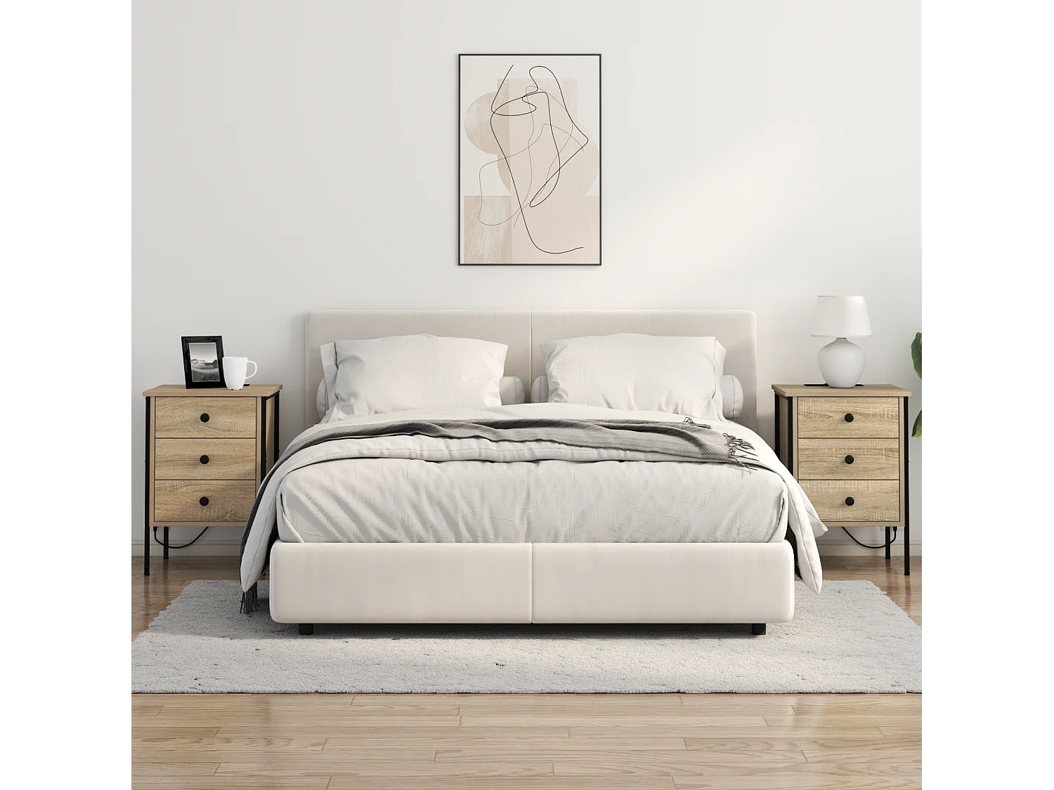 Cabinet de chevet avec tiroir Chêne sonoma 42 x 41 x 61 cm