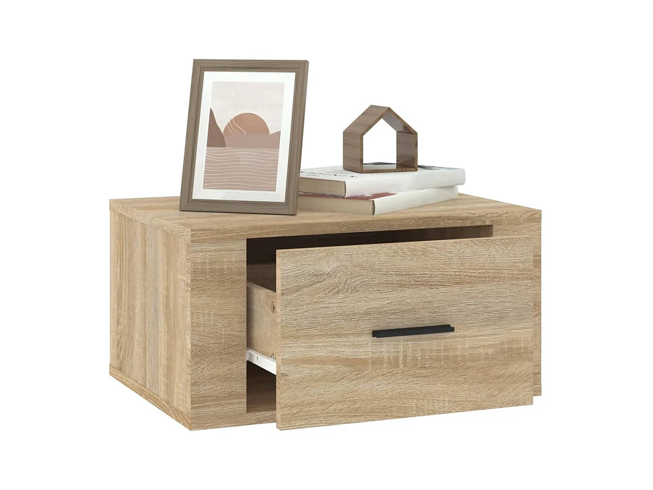 Tables de chevet murales 2 pcs Chêne sonoma 50x36x25 cm