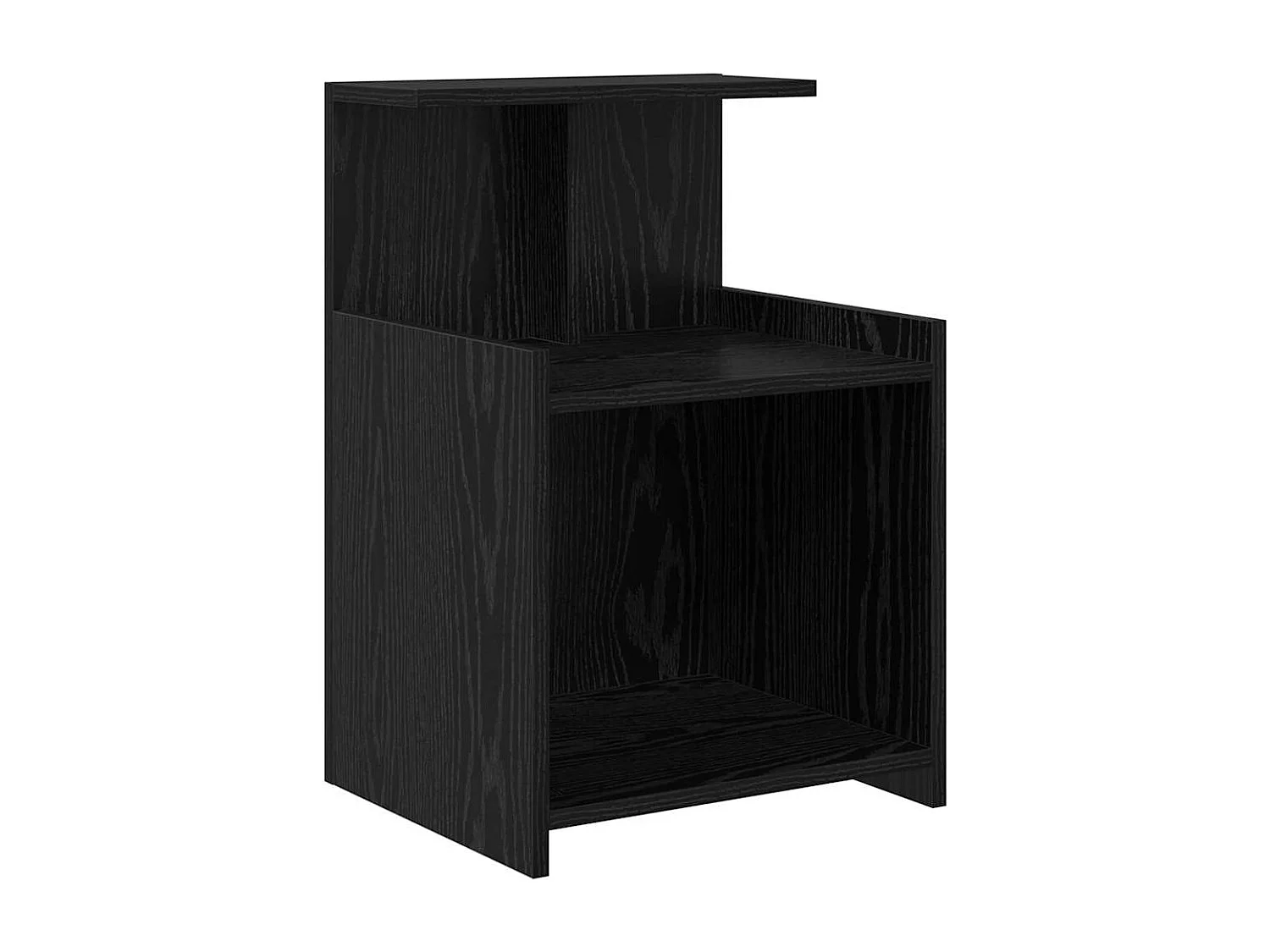 Meuble de nuit en chêne noir - 40 x 35 x 60 cm - Bois d'ingénierie