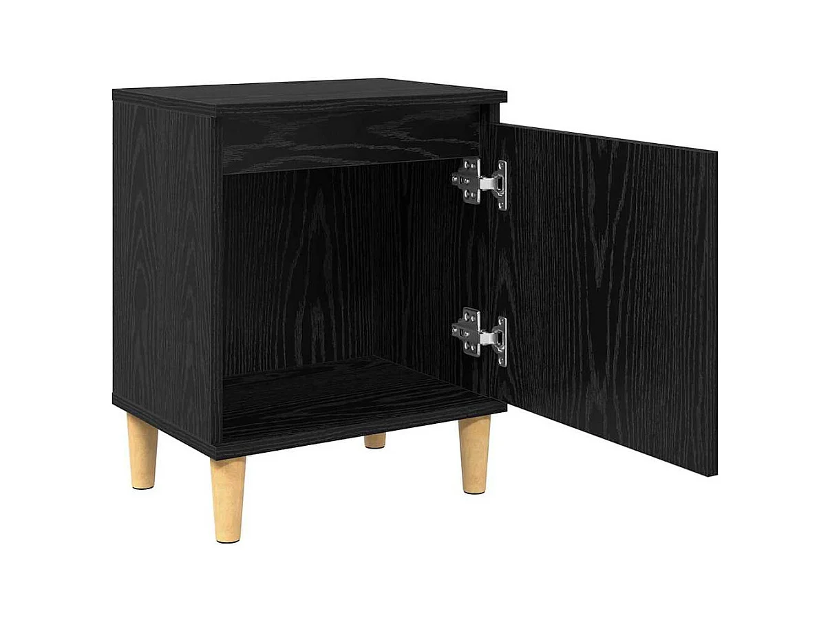 Table de chevet en chêne noir Chêne noir Bois d'ingénierie