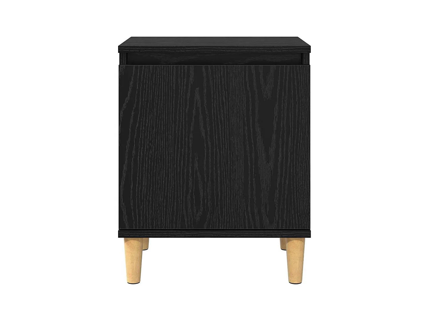 Table de chevet en chêne noir Chêne noir Bois d'ingénierie