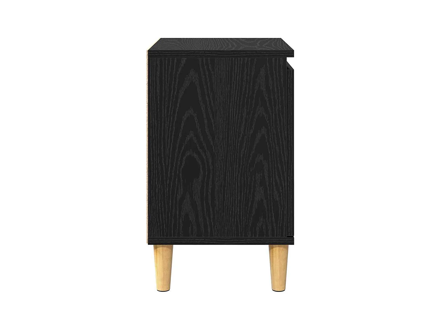 Table de chevet en chêne noir Chêne noir Bois d'ingénierie