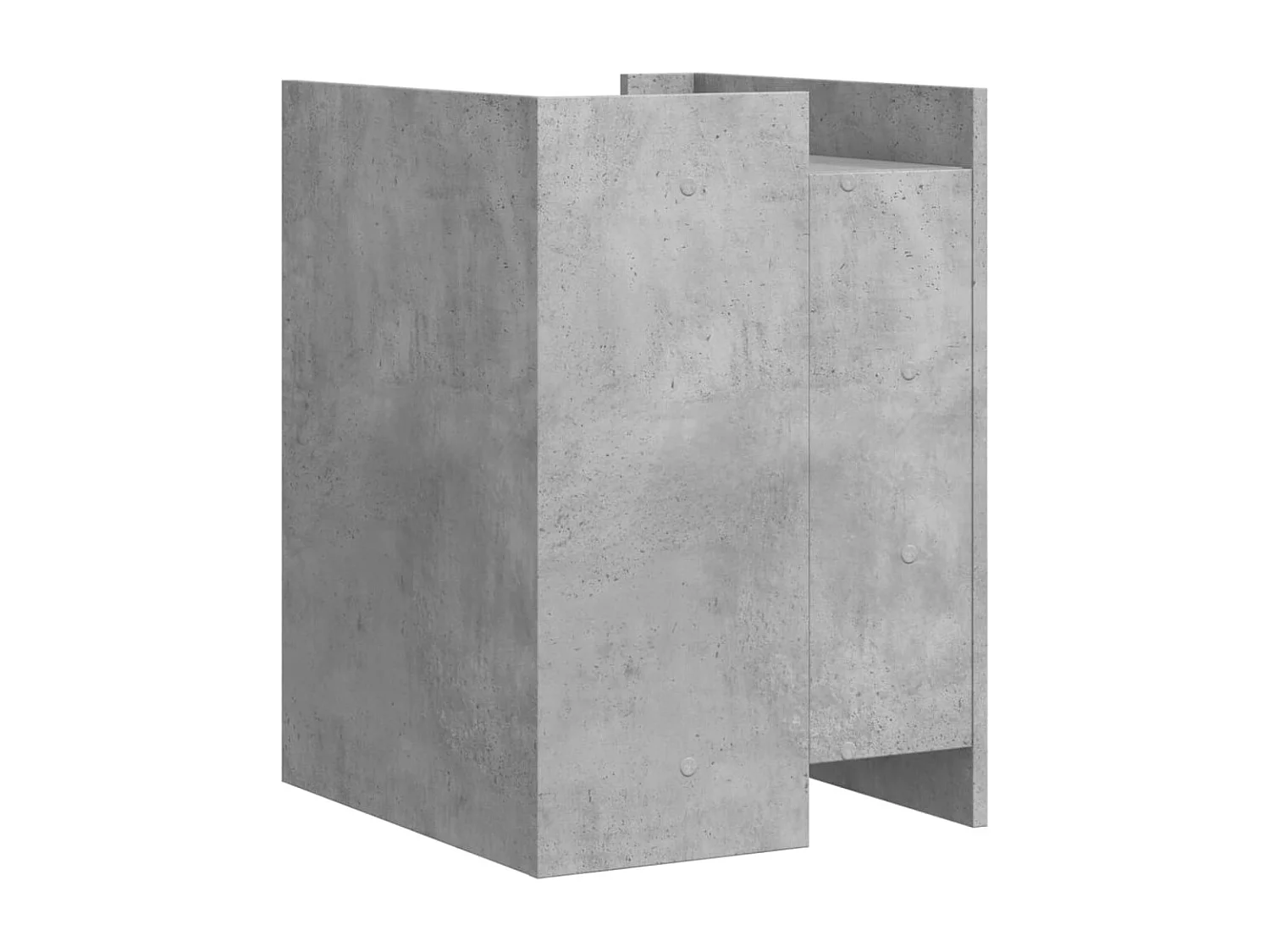 Betongrijs nachtkastje 45x50x65 cm bewerkt hout