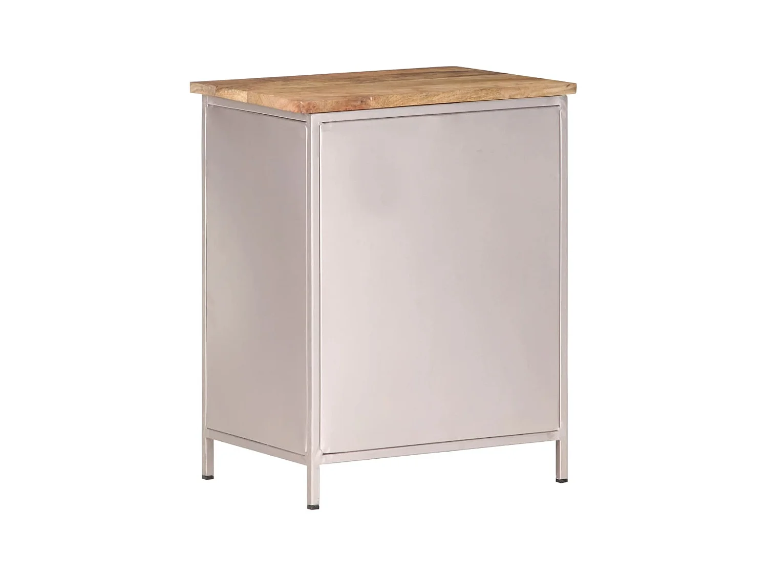 Nachttisch 40x30x50 cm Rohes Mangoholz