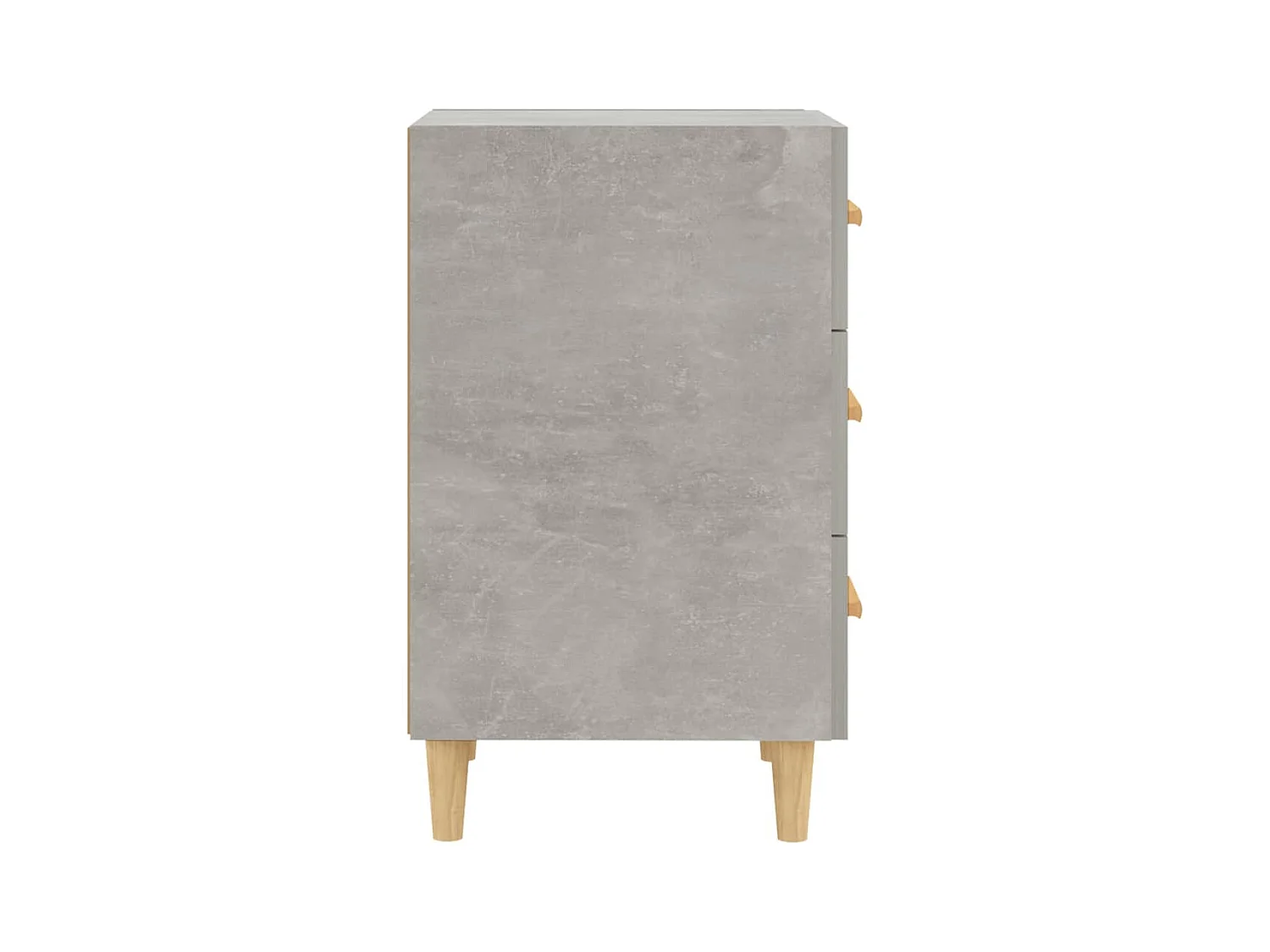 Table de chevet gris béton 40x40x66 cm bois d'ingénierie