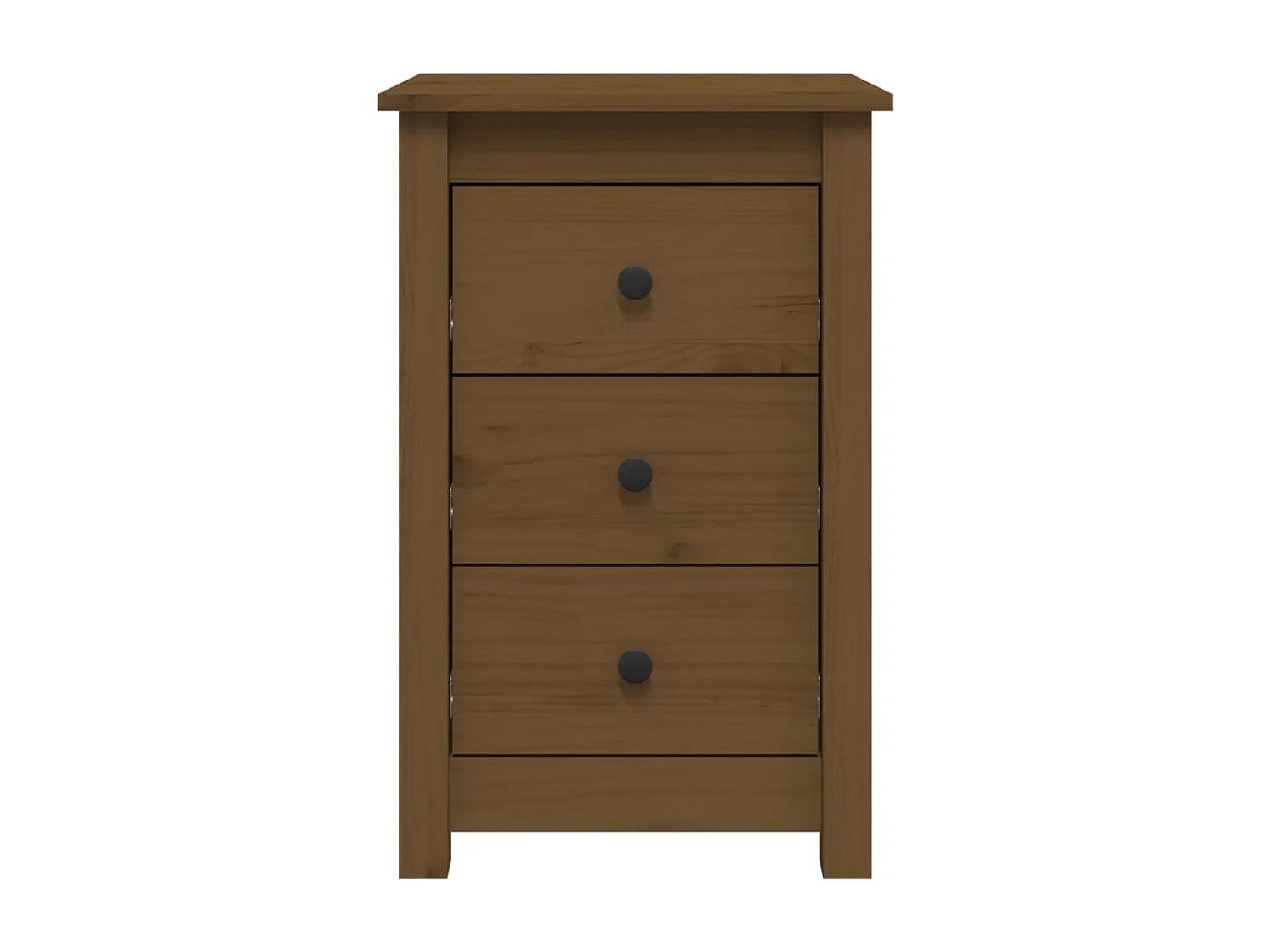 Comodini 2 pz Marrone miele 40x35x61,5 cm Pino massello