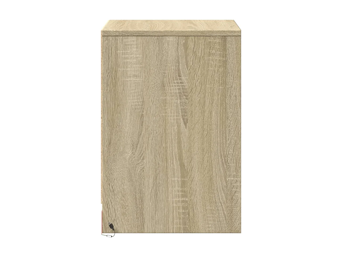 Nachtkastje met 2-delige set en led-verlichting, Sonoma eiken