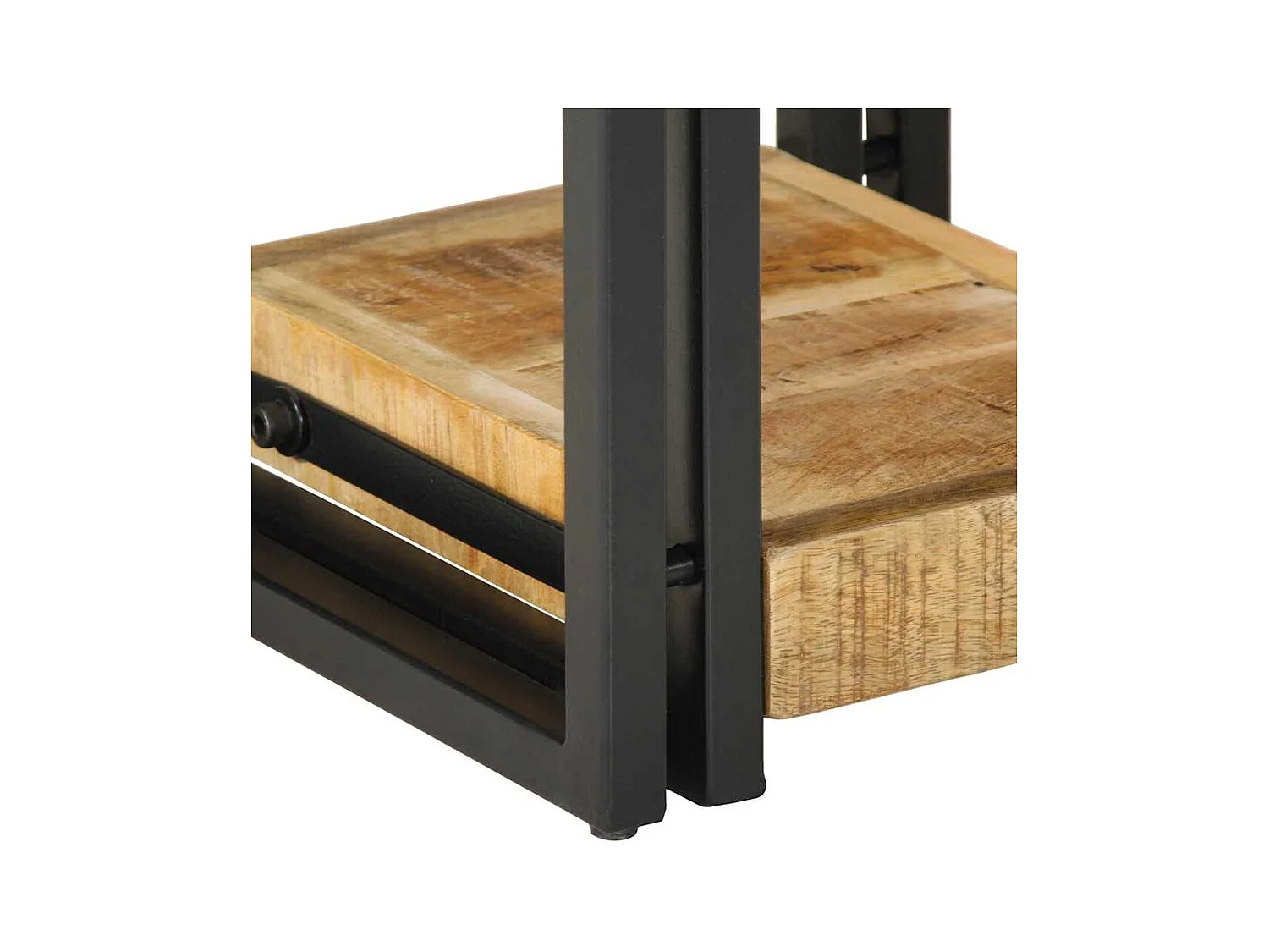 Table de nuit 40x40x40 cm en bois de manguier massif