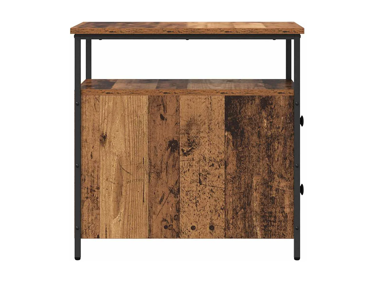 Cabinet de chevet avec tiroir 2 pcs Bois ancien 30 x 60 x 60 cm