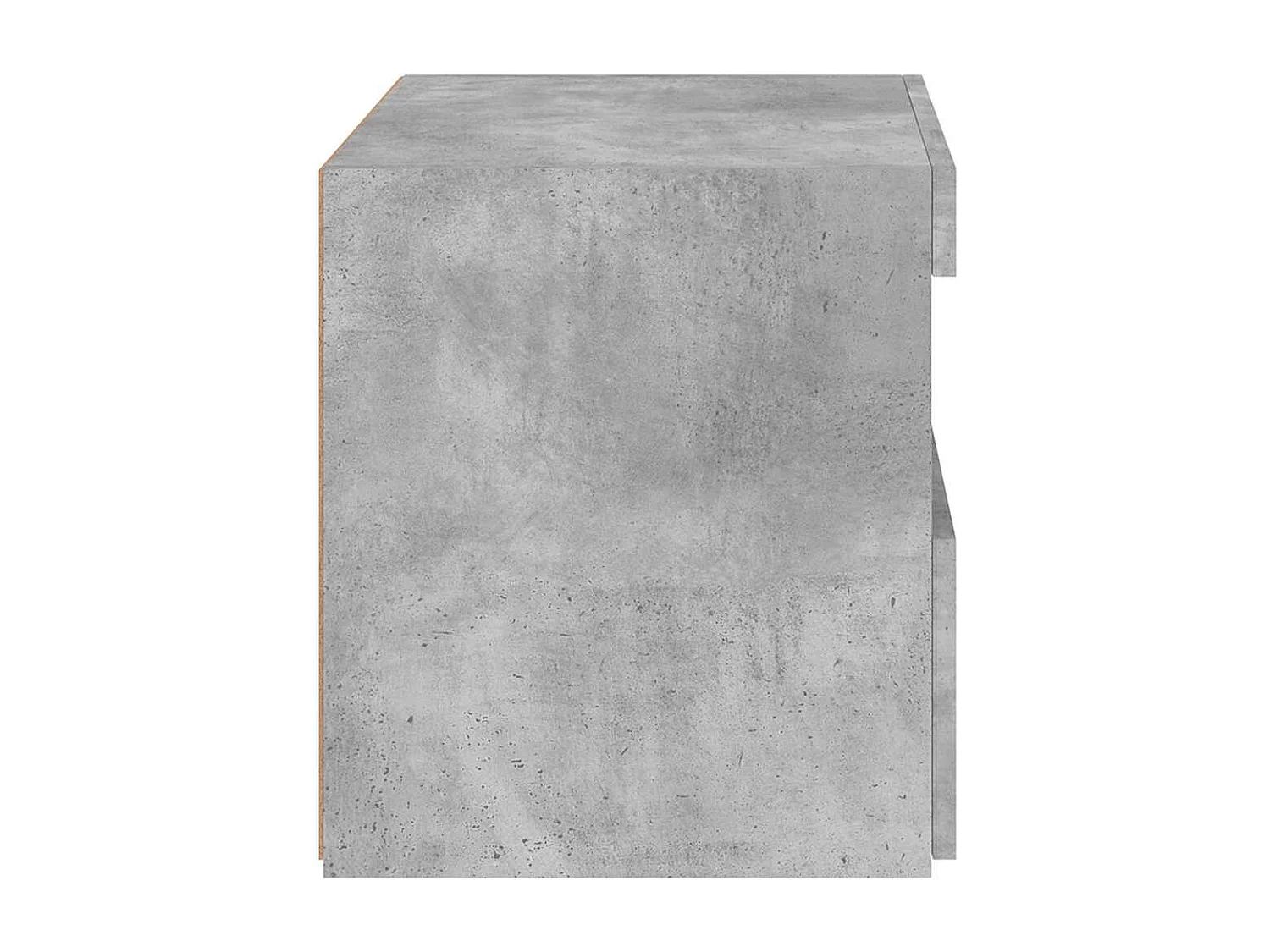 Nachttische mit LED-Leuchten 2 Stück Betongrau 50x40x45 cm