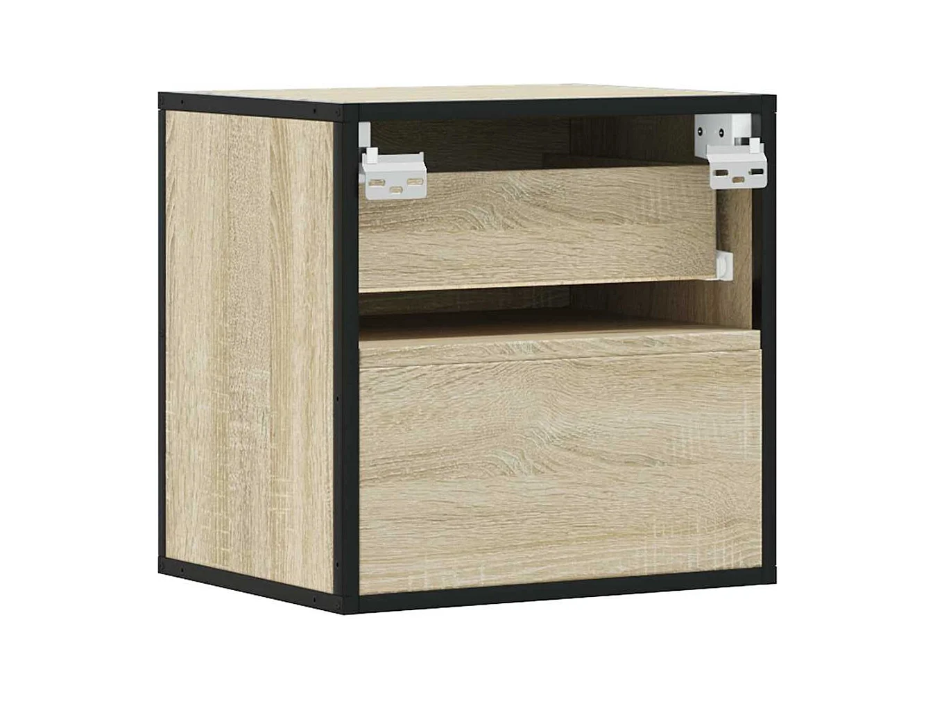 Tables de chevet murales 2 pcs chêne sonoma 40x31x39,5 cm