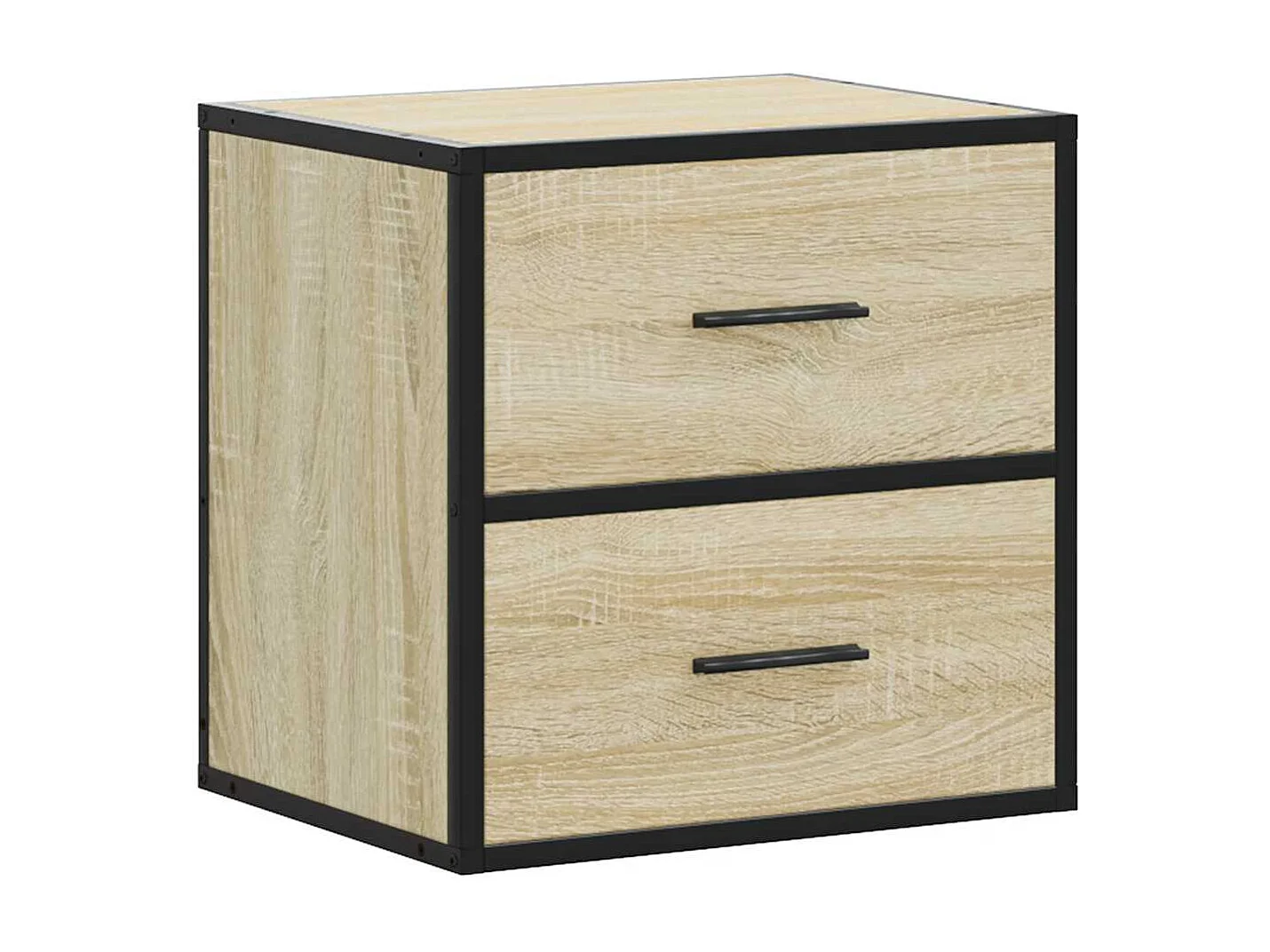 Comodini da parete 2 pz rovere sonoma 40x31x39,5 cm