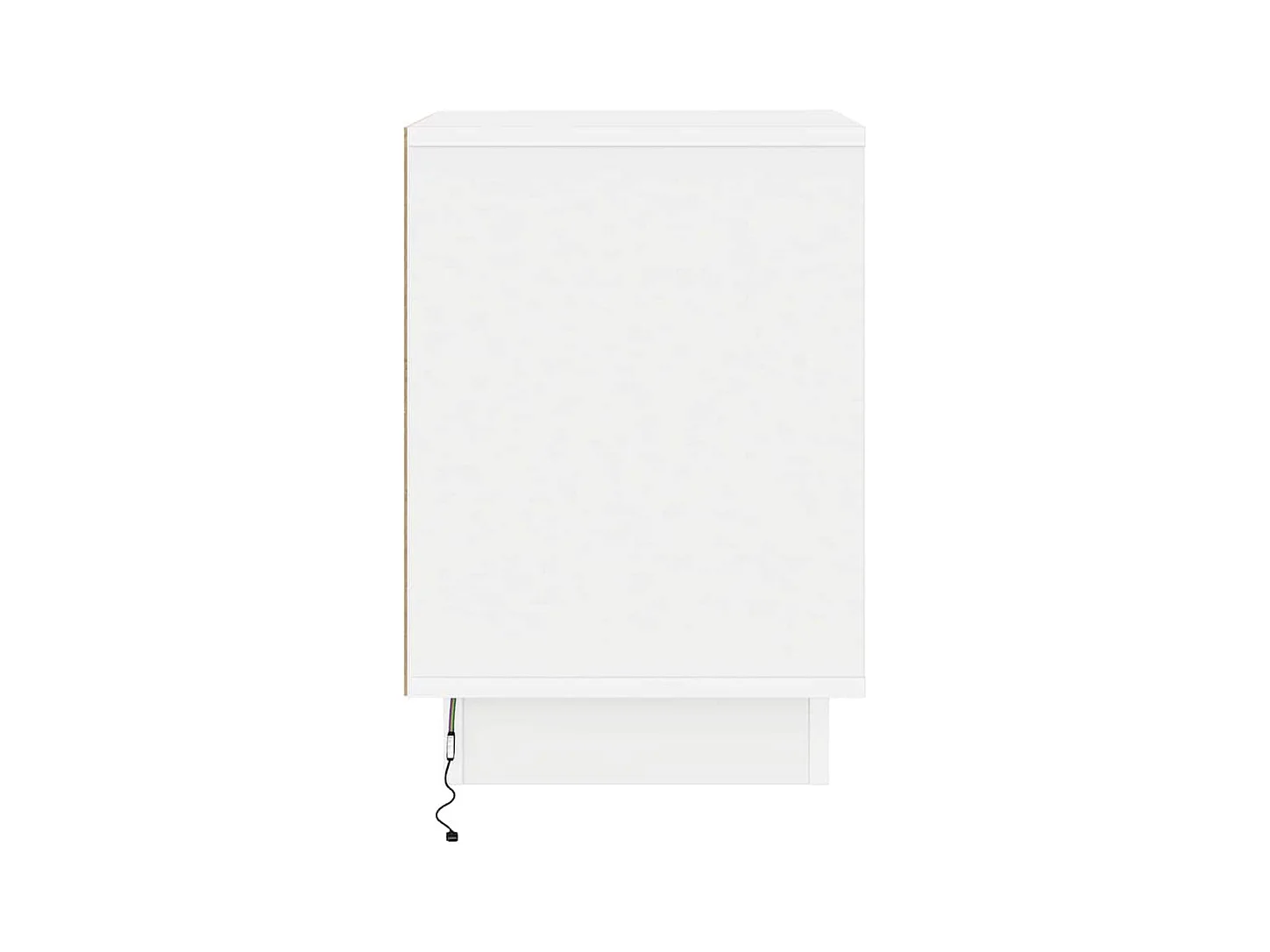Coffres de chevet avec lumières LED 2 pcs Blanc 39x34,5x50 cm