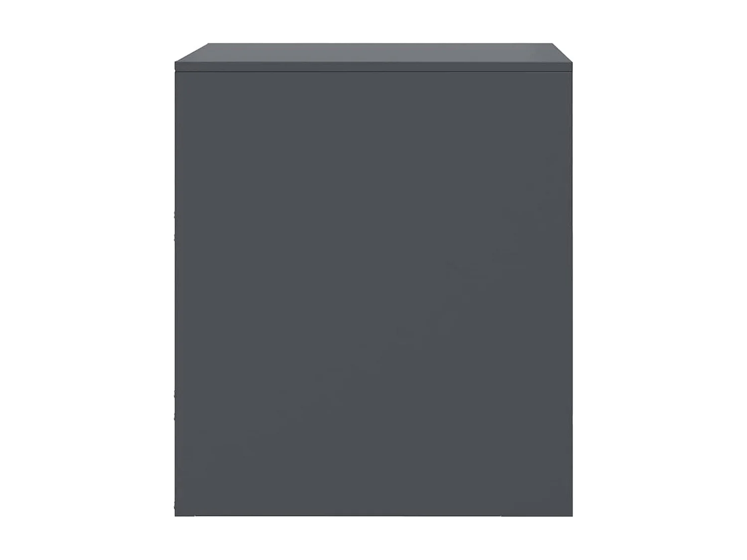 Comodini 2 pz antracite 34,5x39x44 cm acciaio