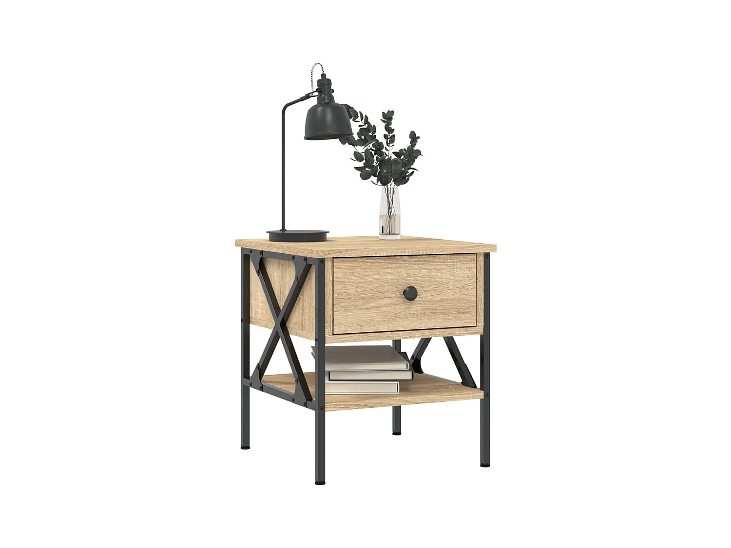 Tables de chevet 2 pcs chêne sonoma 40x42x45 cm bois ingénierie