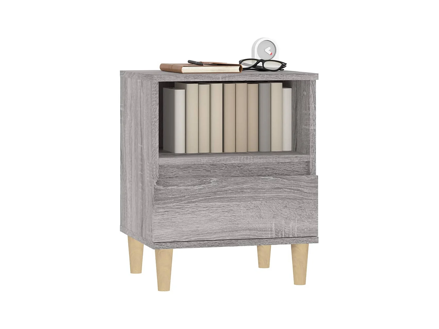 Tables de chevet 2 pcs Sonoma gris 40x35x50 cm