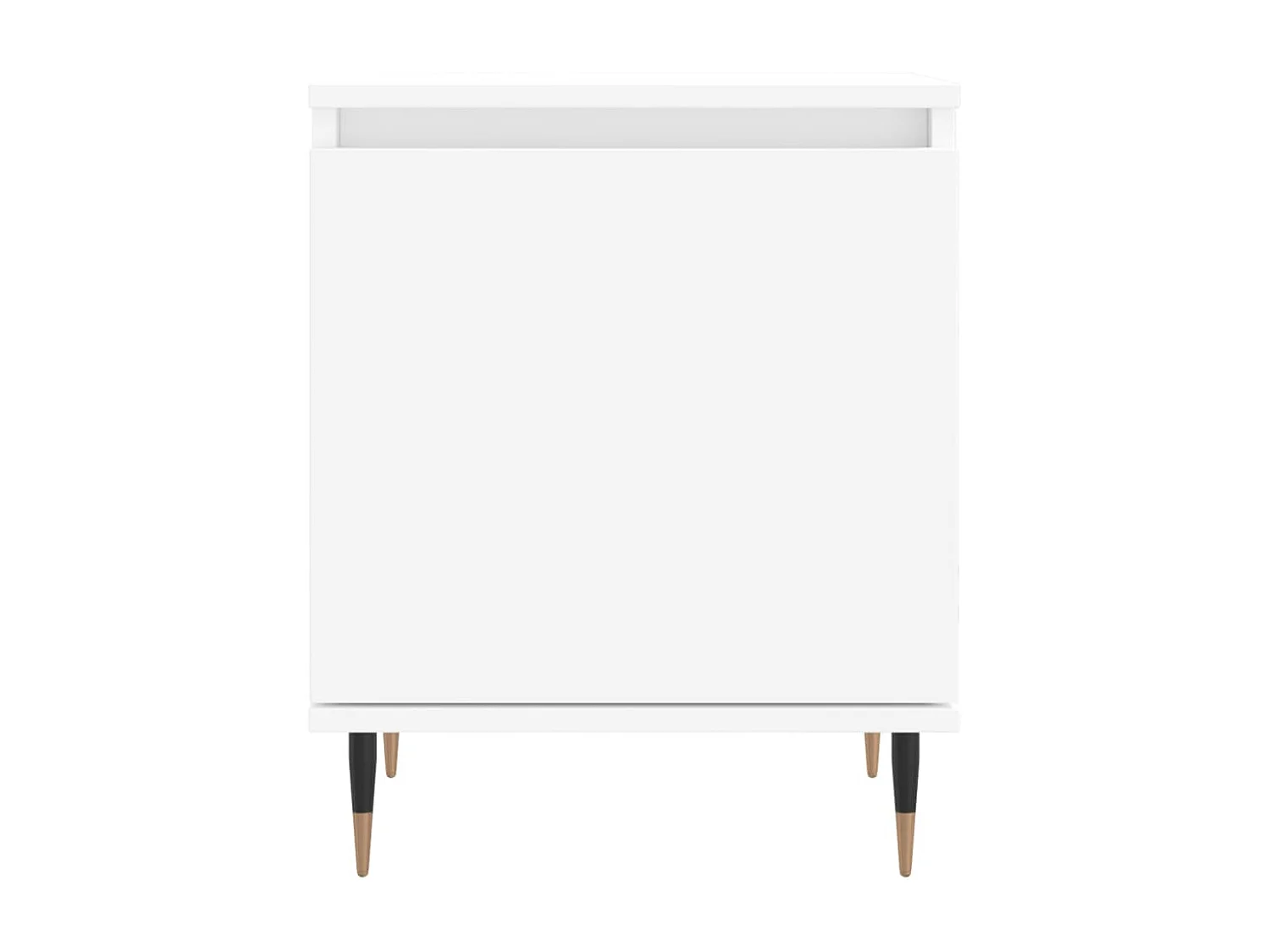 Mesitas de noche 2 piezas blancas 40x30x50 cm madera de ingeniería