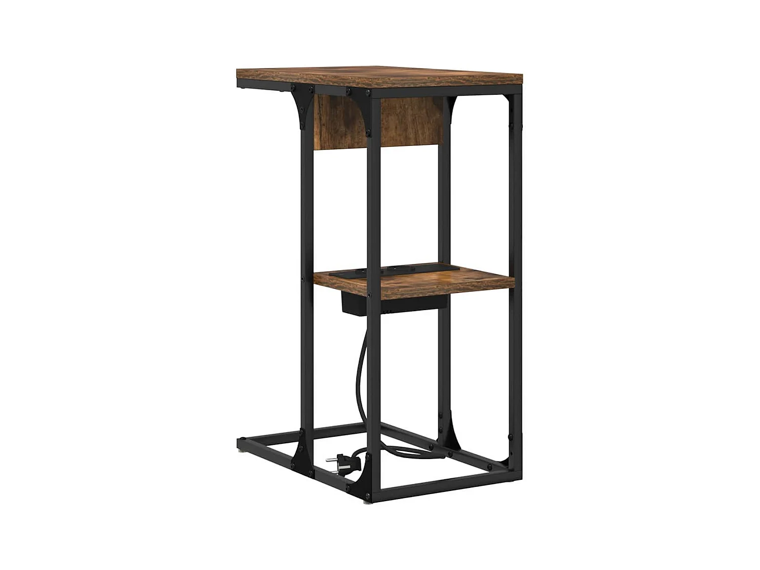 Table de chevet Chêne fumé 41.5 x 26 x 60.5 cm