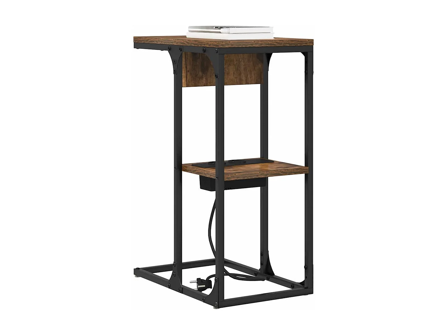 Comodino in rovere affumicato 41,5 x 26 x 60,5 cm