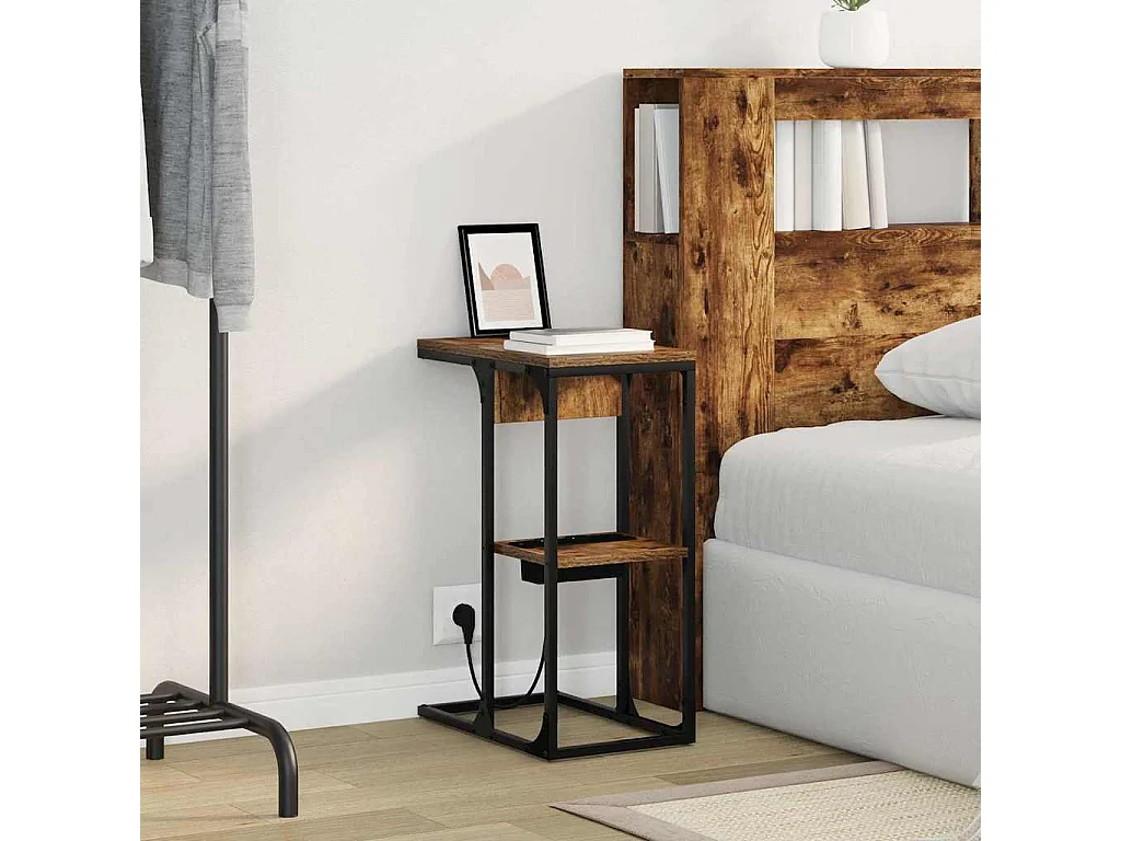 Comodino in rovere affumicato 41,5 x 26 x 60,5 cm