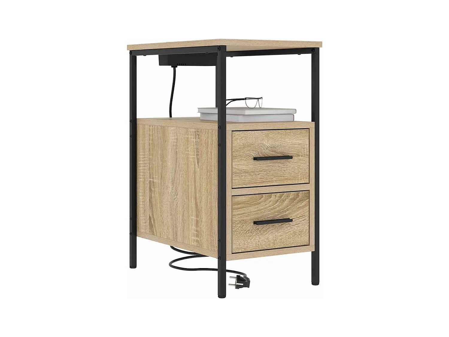 Armoires de chevet 2 pcs Chêne sonoma 30 x 48 x 61 cm