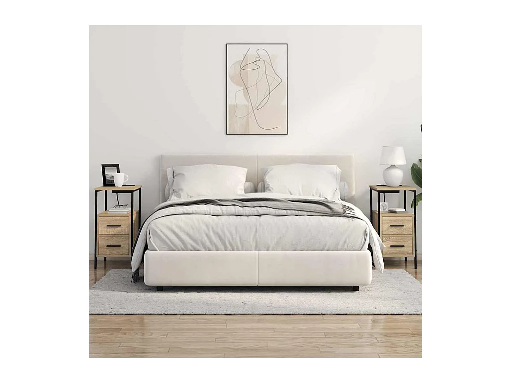 Armoires de chevet 2 pcs Chêne sonoma 30 x 48 x 61 cm