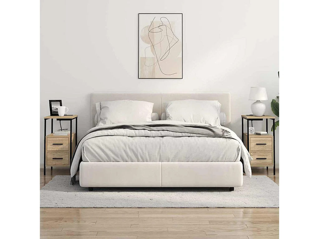 Armoires de chevet 2 pcs Chêne sonoma 30 x 48 x 61 cm