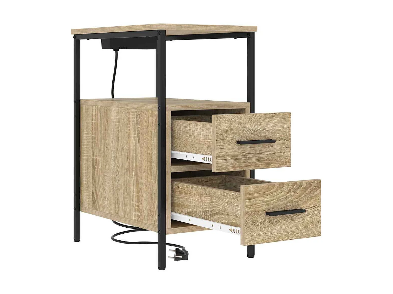 Armoires de chevet 2 pcs Chêne sonoma 30 x 48 x 61 cm