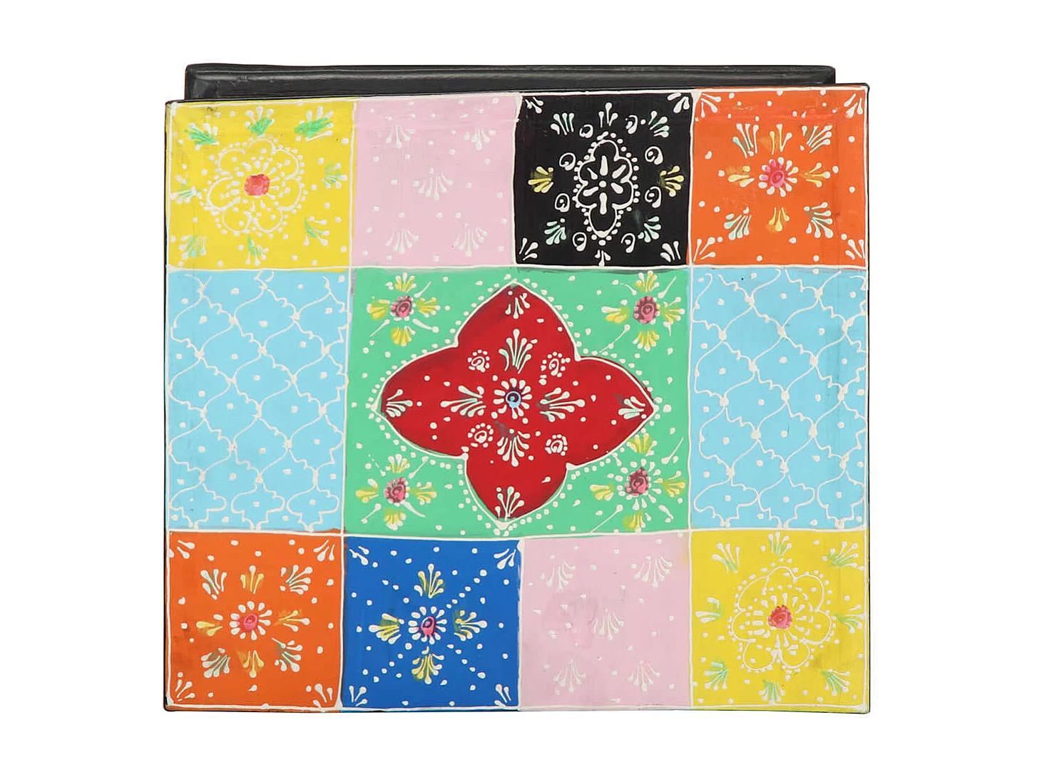 Table de chevet Multicolore 40x35x45 cm en bois composite