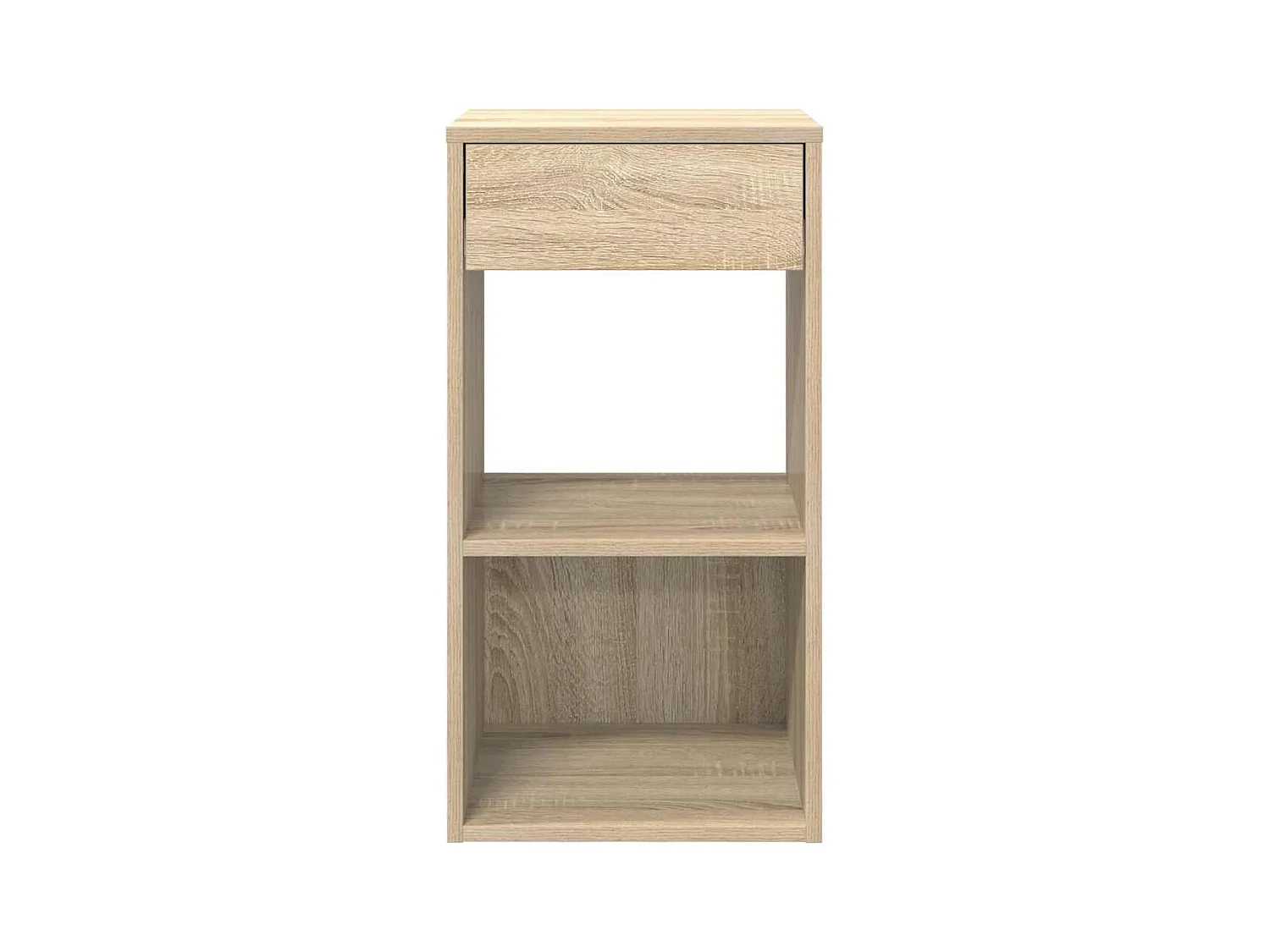 Tables de chevet avec tiroir 2 pcs chêne sonoma 35x34x66,5 cm