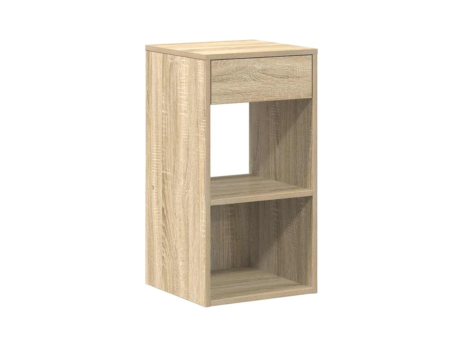 Tables de chevet avec tiroir 2 pcs chêne sonoma 35x34x66,5 cm