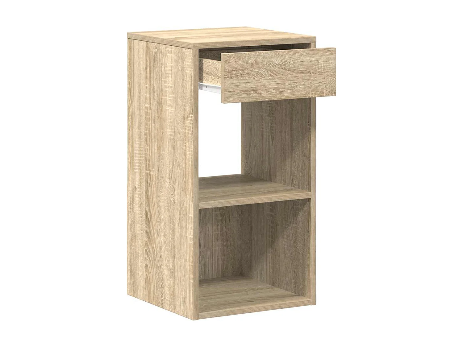 Tables de chevet avec tiroir 2 pcs chêne sonoma 35x34x66,5 cm