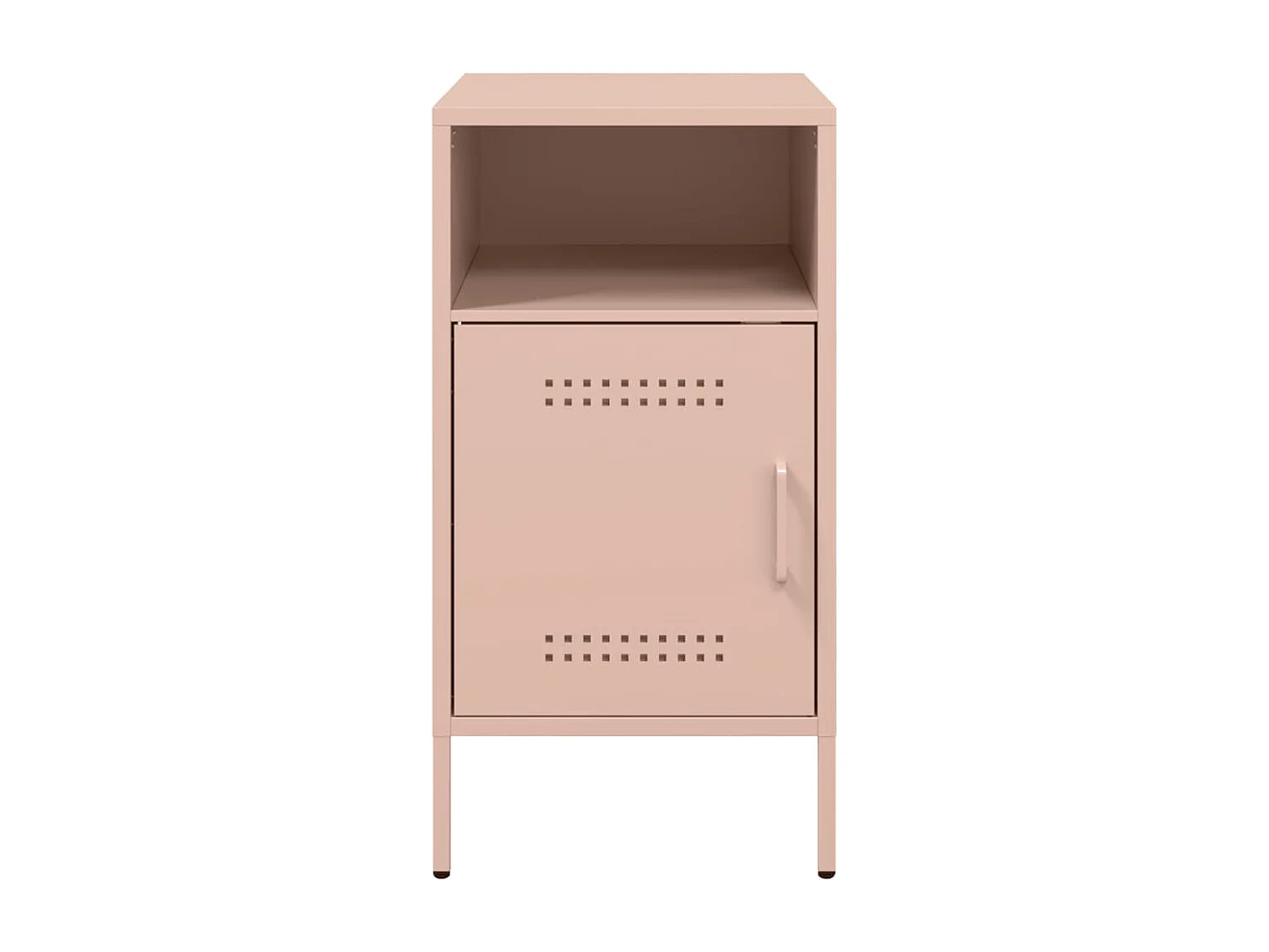 Tables de chevet 2 pcs rose 36x39x68 cm acier