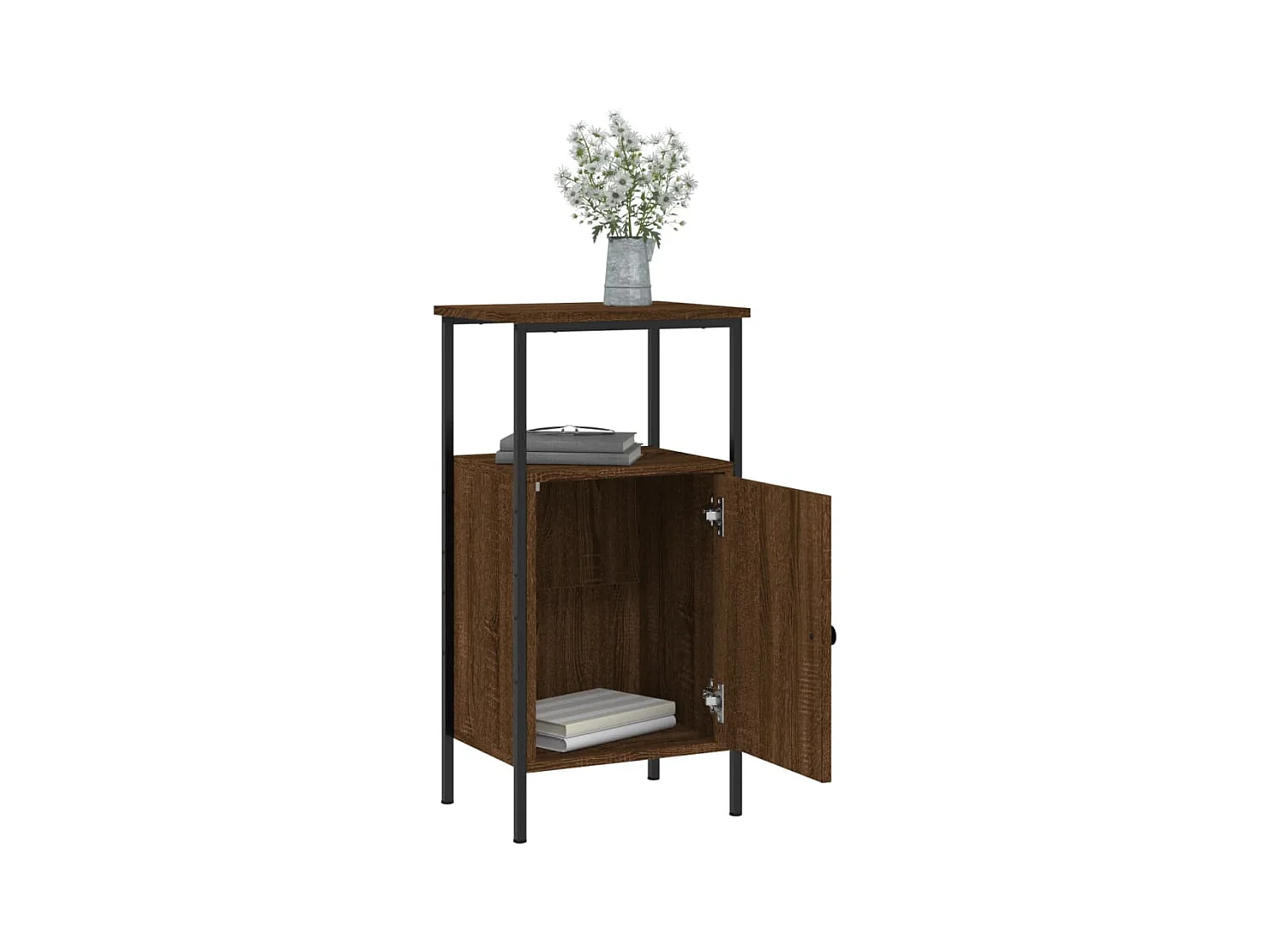 Tables de chevet 2 pcs chêne marron 41x31x80 cm bois ingénierie