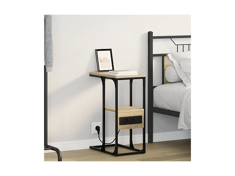 Nachtkastje met lade Sonoma eiken 41,5 x 26 x 60,5 cm